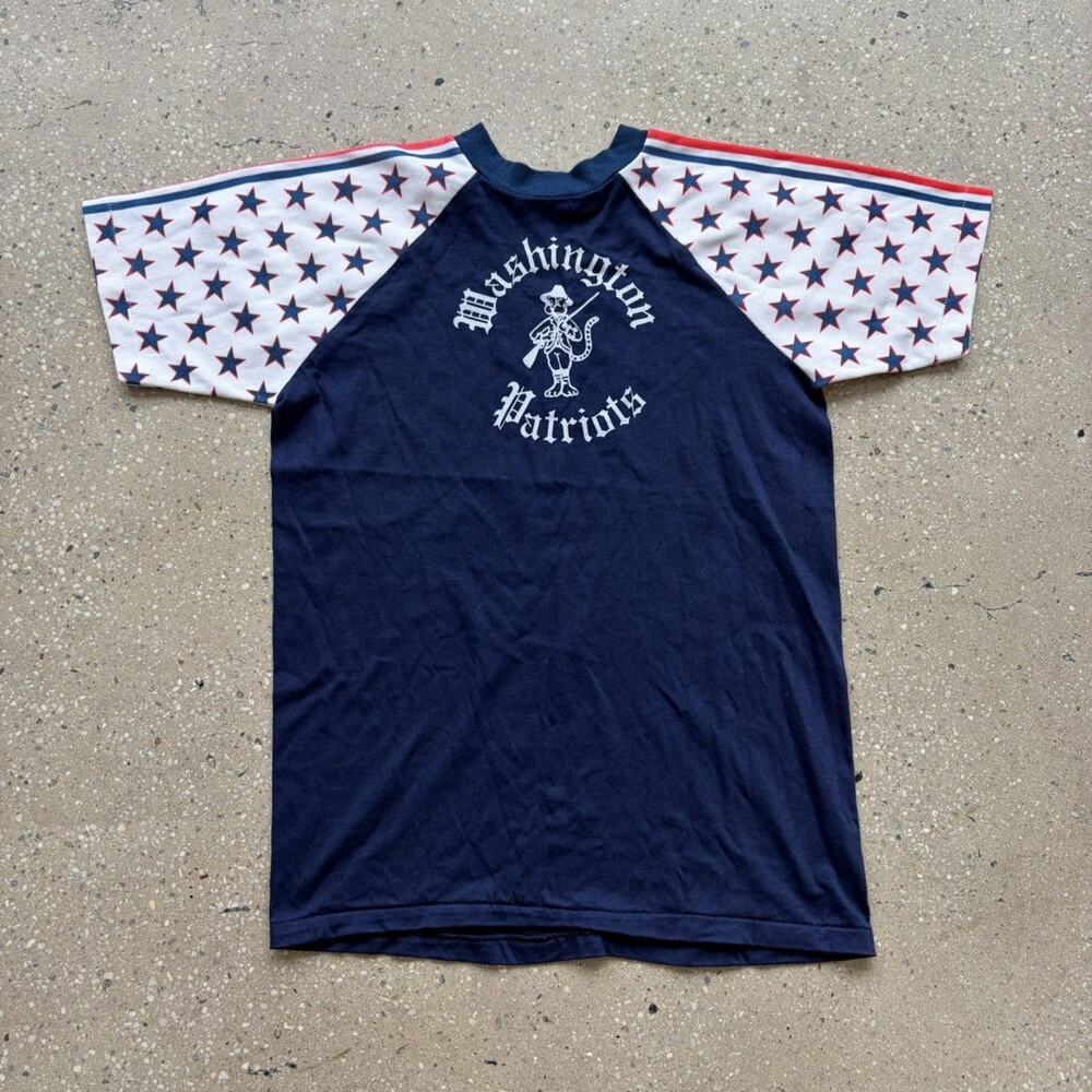 Vintage 70s Washington Patriots Navy Stars T-Shirt